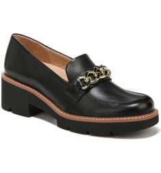 Naturalizer Desi Lug Sole Loafer (Women) | Nordstrom Michael Kors Fashion, Women's Slip On Shoes, Shoe Boxes, Platform Loafers, Adidas Fashion, Black Loafers, Nike Fashion, Womens Casual, Lug Sole