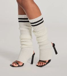 Stay trending in these sporty chic striped leg warmers to keep cozy all winter season. Pair with heels or boots.Fit & FeaturesRibbed knit leg warmersAthletic stripe designCalf-length fit Fashion tape, adhesive bras, adhesive panties, pasties, cosmetics, and lingerie are considered final sale merchandise. FINAL SALE and CLEARANCE merchandise may not be returned or exchanged. Striped Leg Warmers, Knit Leg Warmers, Fashion Tape, Adhesive Bra, Fit Fashion, Pinterest Outfits, Sporty Chic, Leg Warmers, Final Sale