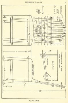 the plans for a boat are shown in black and white, with lines drawn on it