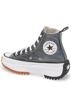 Converse Chuck Taylor® All Star® Run Star Hike High Top Platform Sneaker (Women) | Nordstrom All Star Run Star Hike, Run Star Hike High Top, Tenis Converse, Converse Run Star Hike, Run Star Hike, Platform Converse, Gray Aesthetic, Platform Sneaker, Converse Chuck Taylor All Star