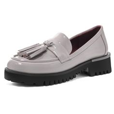 PRICES MAY VARY. ❗❗ Fit tip: RUNS LARGE, CHOOSE A HALF SIZE SMALLER FOR COMFORT. Please refer to the size chart before placing your order. Standard US size both in length and width. ☛ 2024 trendy: Loafer with round-toe silhouette and vamp strap with tassel detail create classic and fun style womens loafers for casual or dress outfits. ☛ Black loafer: 1.37 inch platform with lug sole elevates these chunky womenswear inspired loafers. Slip on design for easy on/off. ☛ High quality loafers: Crafted Dress Outfits Black, Casual Work Shoes, Chunky Loafer, Womens Loafers, Outfits Black, Black Loafers, Tassel Loafers, Fun Style, Casual Work