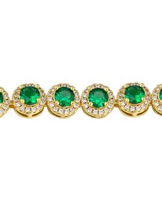 Zinnia Emerald Gold Bracelet The Zinnia Emerald Gold Bracelet is a perfect fusion of elegance and luxury. Featuring a delicate design and high-quality craftsmanship, this bracelet brings together vintage gold plating and dazzling emerald green stones, evoking a sense of timeless sophistication. It's an exquisite accessory that adds a touch of glamour to any outfit, whether for everyday wear or special occasions. The bracelet's hidden clasp ensures a seamless look, and the adjustable extension al Formal Round Bracelet With May Birthstone, Formal Bracelet With May Birthstone, Elegant Adjustable Green Tennis Bracelet, Elegant Green Adjustable Tennis Bracelet, May Birthstone Bracelet For Formal Occasions, Green Jubilee Bracelet For Wedding, Green Gold-plated Bracelet As Gift, Luxury Green Cubic Zirconia Bracelets, Green Crystal Bangle Bracelet For Formal Occasions