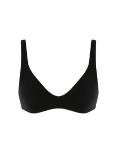 The Separates Scoop Bra in Black from our Summer Swim 2024 Collection. A bikini top constructed from form-fitting Italian lycra featuring a scoop neckline and fixed straps. Sleek Scoop Neck Swimwear For Poolside, Seamless Triangle Top Sports Bra, Modern Seamless Swimwear, Chic Swimwear With Built-in Bra And Scoop Neck, Seamless Scoop Neck Sleek Swimwear, Elegant Scoop Neck Swimwear With Seamless Construction, Sleek Scoop Neck Swimwear With Seamless Construction, Elegant Scoop Neck Seamless Swimwear, Solid Scoop Neck Swimwear With Removable Bra Pads