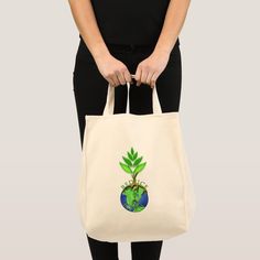 Reuse Reduce Recycle Tree Earth Globe Large Tote Bag Color: Natural. Gender: unisex. Age Group: adult. Diy Tote Bag Design, Handpainted Tote Bags, Recycle Tote Bag, Diy Tote, Globe Art, Earth Globe, Painted Bags, Art Tote Bag, Be The Change