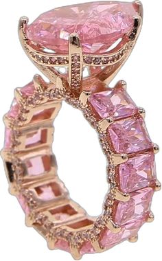 Pink Stones, Trendy Ring, Pink Jewelry, Wedding Band Sets, Finger Rings, Rings For Girls, Engagement Bands, Bling Rings, Pink Ring