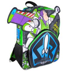 To Infinity And Beyond! Buzz Lightyear is one of the most popular characters from the beloved Disney Toy Story franchise. He is even getting his own movie! Each of these backpacks has a wonderful 3D character design of Buzz Lightyear on the front. This backpack includes a zippered main compartment, a front zippered pocket, padded adjustable shoulder straps, and two mesh water bottle pockets. Made of Polyester. This is a perfect bag for all your adventures or travels abroad. Makes a great gift to Buzz Lightyear Backpack, Disney Now, Toy Story Buzz Lightyear, Toy Story Buzz, Purple Backpack, Buzz Lightyear, Blue Backpack, To Infinity And Beyond, School Bags For Kids