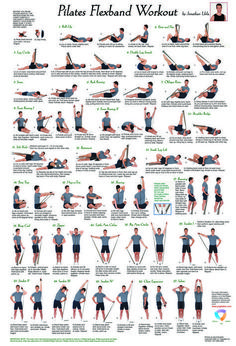 a poster with instructions on how to do the pilates and backbend workout