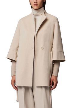 Soia & Kyo Selma Wool Blend Jacket | Nordstrom Elegant Fitted Wool Coat With Belted Cuffs, Elegant Wool Outerwear With Belted Cuffs, Elegant Wool Coat With Belted Cuffs, Elegant Winter Outerwear With Belted Cuffs, Elegant Wool Outerwear With Belt, Wool Outerwear With Belted Cuffs For Office, Elegant Business Outerwear With Belted Cuffs, Elegant Outerwear With Belted Cuffs, Spring Business Wool Coat With Belted Cuffs