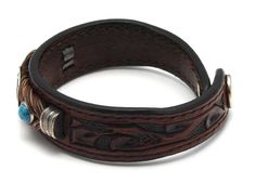 Western culture is found in this beautiful Leather Bracelet With Horse Hair and Accents. These bracelets feature a secure snap closure and are created by individual crafts people in Montana. The item ships in its own gift box. Western Culture, Horse Hair, Snap Closure, Montana, Leather Bracelet, Gift Box, Ships, Bracelet, Leather