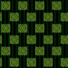 a green and black background with an abstract design