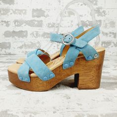 New Look Bold Wearing The Sam Edelman Josefine Sandals That Are A Versatile Addition To Your Footwear Collection. Sku: #9693841 Leather Upper. Man-Made Lining. Ankle Strap With Buckle Closure And Crisscross Design On The Side. Open Square Toe. Platform Heel. Crisscross Toe Straps. Man-Made Sole. Light Blue Platform Sandals With Ankle Strap, Light Blue Ankle Strap Sandals With Platform, Blue Wedge Sandals With Buckle Closure, Blue Ankle Strap Sandals With Adjustable Fit, Blue Adjustable High Heel Sandals, Blue Leather Clogs For Spring, Blue Adjustable Ankle Strap Sandals, Adjustable Blue High Heel Sandals, Adjustable Ankle Strap Blue Sandals