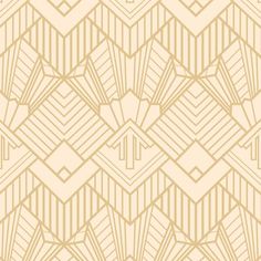 an art deco wallpaper pattern in beige and white