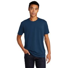 Find the Next Level Unisex CVC Sueded T-Shirt at Michaels. com. 4.3-ounce, 60/40 combed ring spun cotton/poly sueded jersey, 32 singles. Recognized as one of our premium soft shirts, it has a soft velvety hand feel from its unique brushed finish. Feels cozy like a flannel but doesn’t pill like one. Prints like a dream - takes on low to high density prints like a champ. Please note: This product is transitioning from satin labels to tear-away labels. Your order may contain a combination of both l Blue Pre-shrunk T-shirt For Everyday, Everyday Blue Soft-washed T-shirt, Everyday Soft-washed Blue T-shirt, Soft-washed Blue T-shirt With Short Sleeves, Blue Soft-washed Short Sleeve T-shirt, Soft-washed Blue Short Sleeve T-shirt, Blue Tri-blend Crew Neck T-shirt, Blue Tri-blend Crew Neck Shirt, Pre-shrunk Blue T-shirt For Everyday Wear