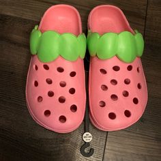 Ultra Rare, Size 22 To 23 Cm (Runs Way Big Though In My Opinion) Never Worn With Original Tags. I Already Owned Multiple Pairs And This Pair Was For Display Only. I Wear A 22/23 Cm (Us Women’s Size 5) Normally And This Size In The Pair I Own Is Far Too Large On Me. Trendy Pink Clogs For Summer, Trendy Pink Summer Clogs, Cute Clogs For Spring, Pink Beach Clogs For Summer, Pink Summer Beach Clogs, Cute Pink Summer Clogs, Trendy Pink Clogs For The Beach, Pink Synthetic Summer Clogs, Trendy Pink Clogs For Spring