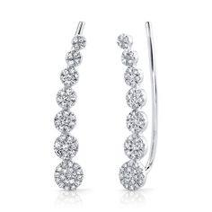 Style Number - AZ15484
Complement your style with these classic diamond earrings#ear cuff which have an approximate weight of 0.25 ctw. They make for a great anniversary, birthday, or weddings day gift Earring Climbers, Classic Diamond Earrings, Mens Diamond Jewelry, Crawler Earrings, Gemstone Diamond Ring, Ear Crawler, Ear Crawler Earrings, Dazzling Earrings, Ear Crawlers