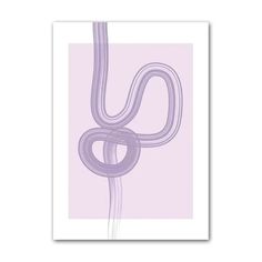 a purple and white print with an abstract design on the bottom, in front of a light pink background