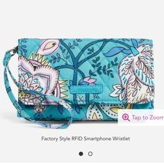 Brand New Vera Bradley Rfid Smartphone Wristlet. Blue Clutch Wristlet For Travel, Trendy Blue Everyday Wristlet, Blue Wristlet For Travel, Trendy Blue Wristlet For Daily Use, Trendy Blue Wristlet For Everyday Use, Blue Trendy Wristlet, Trendy Blue Wristlet, Blue Rectangular Casual Wristlet, Casual Blue Rectangular Wristlet