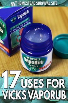 Vicks Vapor Rub, Vicks Vapor, Vicks Vaporub Uses, Uses For Vicks, Vapor Rub, Healthy Diet Tips, Vicks Vaporub, Homestead Survival, Fitness Advice