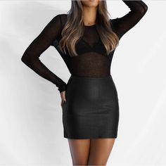 New The Go To Mini Leather Skirt From All Things Golden. Size Xs, Black In Color. A Good Leather Skirt Never Dies. A Classic Shape With A Perforated Edge, This Year Round Staple Can Be Taken From Day To Night With Ease. Perfect To Pair With Your A.T.G Basics And A.T.G Knits. Details: 100% Leather | Lining: 100% Polyester. High-Rise Fit Sits Just Over Belly Button. All Things Golden Custom Exposed Gold Zip At Back. Chic Mini Pencil Skirt For Evening, Elegant Mini Skirt For Club, Black Mini Pencil Skirt For Party, Chic Mini Length Pencil Skirt For Club, Chic Black Pencil Skirt For Party, Black Mini Length Elegant Pencil Skirt, Elegant Black Mini Skirt For Party, Elegant Black Mini Pencil Skirt, Chic Mini Pencil Skirt For Club