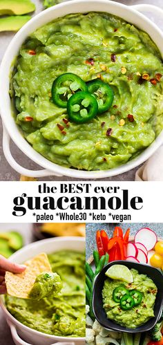 the best ever guacamole paled whole 30 keto vegan