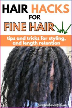 Natural Hairstyles For Fine Hair, Locs With Fine Hair, Braids For Fine Hair Black Women, Fine Natural Curly Hair, Fine Natural Hairstyles, Protective Hairstyles For Fine Hair, Fine Natural Hair Styles Black, Fine 4c Natural Hair, Fine Curly Hairstyles