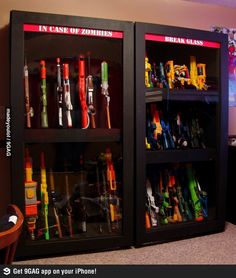 storage for toy guns...just like daddys Nerf Storage, Toy Rooms, Big Boy Room, Boys Bedrooms, Toy Organization, Boy's Bedroom, Kids Playroom, Kids' Room, My New Room