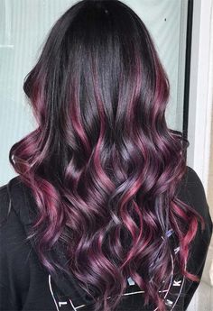 Your Plum Hair Color Guide: 57 Posh Plum Hair Color Ideas & Dye Tips Plum Hair Color Ideas, Plum Hair Dye, Plum Hair Color, Pelo Color Vino, Hair Color Guide, Hair Color Plum, Dyed Tips, Hair Dye Tips, Plum Hair