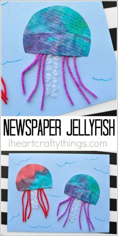 paper jellyfish craft for kids to make