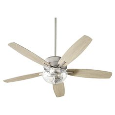 a ceiling fan that is hanging from the ceiling