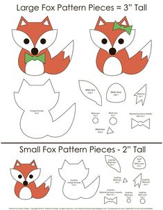 the fox paper doll is cut out and ready to be made