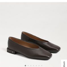 Kacey Square Toe Ballet Flat Chocolate Brown Comes With Original Box Sold Out Online Square Toe Shoe, Square Toe Flats Outfit, Square Toe Flats, Average Girl, Square Toe Shoes, Flats Outfit, Brown Loafers, Brown Flats, Womens Ballet Flats