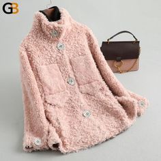 Only $206.95! Winter 100% Real Sheep Shearling Coat Female Casual Korean Wool Jackets Women's Fur Coats Casaco Feminino Gxy473 #jackets #Womenjackets #jacketstyle #jacketshop #jacketseason #ladiesjackets #fashionjackets #chicjackets #Womensjackets #jacketsale White Wool Coat, Wool Jackets, Wool Jackets Women, Clothing Displays, Winter Outerwear, Office Fashion Women, Women's Hats, Fur Coats, Shearling Coat