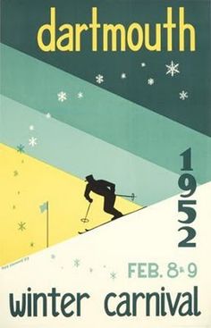 a poster for the winter carnival in dartmouth