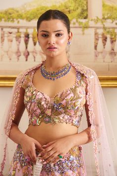 Azura Lehenga Set – Panache by Sharmeen Pink Hand Embellished Dupatta For Diwali, Hand Embellished Pink Dupatta For Diwali, Designer Pink Hand Embellished Sharara, Glamorous Pink Designer Wear Choli, Pink Hand Embellished Organza Lehenga, Pink Hand Embellished Anarkali Dupatta, Pink Hand Embellished Organza Choli, Glamorous Pink Sets With Zari Work, Pink Hand Embellished Glamorous Choli