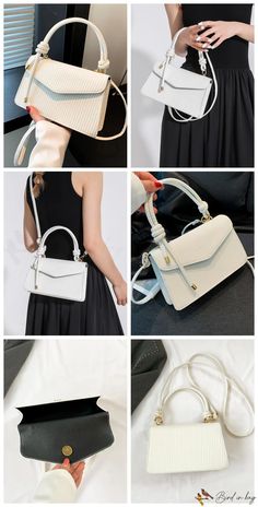 BirdinBag – Chic Square Crossbody Evening Bag with Chain Strap – Stylish and Compact Womens Handbag for Makeup – Bird in Bag White Chain Strap Bag For Office, White Office Bags With Chain Strap, White Handheld Shoulder Bag With Chain Strap, Office Bag With Chain Strap And Top Handle, White Top Handle Bag With Chain Strap, Elegant White Satchel With Chain Strap, Office Bags With Chain Strap And Double Handle, Womens Handbag, Bag With Chain