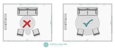 the floor plan for a bedroom with two separate beds