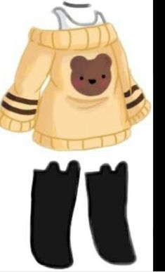 an image of a bear in a sweater and boots