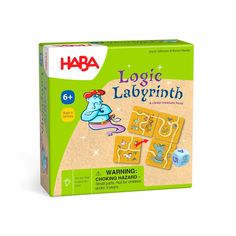 a box of haba's game with the words, logic labyrrinth