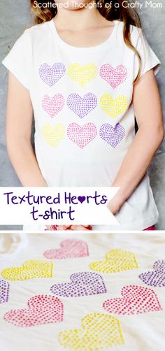 Puffy Paint Designs, T Shirt Stencils, Freezer Paper Stenciling, Heart Stencil, Tshirt Painting, Paint Shirts