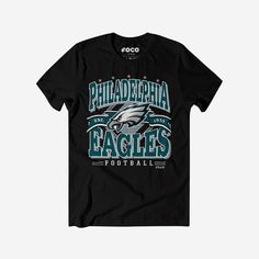 Philadelphia Eagles Established Banner T-Shirt FOCO Black S - FOCO.com Philadelphia Eagles Colors, Philadelphia Eagles Shirts, Eagles Shirt, Logo Display, Team T Shirts, Team Shirts, Philadelphia Eagles, Team Names, Look At You