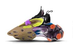 Crazy Sneakers, Sneakers Sketch, Futuristic Shoes, Ladies Footwear, Creative Shoes, Shoe Design Sketches, Plastic Shoes, Concept Car Design, Maximalism