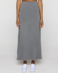 The Long A-Line Skirt – Bleusalt Long A Line Skirt, Sneakers Heels, Aline Skirt, Skirt Maxi, Long A Line, A Line Skirt, A Line Skirts, Dark Gray, Dark Grey