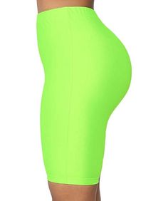 Lime Green High Waist Active Gym Workout Yoga Short Leggings Green Bottoms With Built-in Shorts And Stretch, Green Athletic Shorts With Built-in Liner, Green Activewear With Built-in Shorts, Green Activewear With Built-in Shorts For Spring, Summer Leggings With Built-in Shorts, High Stretch Shorts For Spring, High Stretch Green Sports Pants, Sporty High Stretch Green Pants, Sporty Solid Color Short Pants