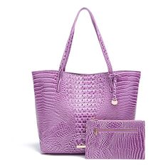 PRICES MAY VARY. High Quality Pu Leather Imported Polyester lining Kiss Lock closure 
Satchel Bag Women’s Vegan Leather Crocodile-Embossed Pattern With Top Handle Large Shoulder Bags Handbags 
 
Specification: 
 
Main Material:High Quality Pu Leather 
 
size：Bottom Length: 12.2". Top Length: 17.3". Height: 11.8". Depth: 5.5". Wallet size: 8.1" x 5.3". Fit laptop up to 13 inch 
 
Suitable for: women 
 
Usage: Shoulder bag,handbags 
 
Closure: zipper 
 
Occasion: daily, leisure, shopping, travel Cheap Pink Rectangular Bags, Women's Office, Handbags Large, Work Handbag, Womens Office, Handbag Patterns, Large Shoulder Bags, Shopping Travel, Satchel Bag