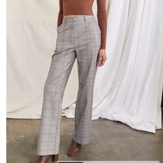 Nwt Forever 21 Woven Wide Leg Plaid Pants All Over Plaid Pattern With Mini Houndstooth Print Black, White (Looks Gray) With Mustard Yellow/Tan High Waist Wide Leg Zip Fly With Button, Hook And Bar Closure Belt Loops Slanted Front Pockets Single Back Welt Pocket 80% Polyester 18% Rayon 2% Spandex Size: Large Measurements Laying Flat Are Approximately: Waist 15.5”, Length 43”, Inseam 31” New To Poshmark? Sign Up Using Invite Code: Iamdrawn3 For $10 To Use Towards Your First Purchase Trendy Tailored Pants For Fall, Trendy Fitted Wide Leg Pants For Fall, Fitted Trendy Wide Leg Pants For Fall, Forever 21 Wide Leg Pants With Pockets, Forever 21 Straight Leg Bottoms For Spring, Forever 21 Wide Leg Pants For Fall, Forever 21 Wide-leg Pants With Pockets, Forever 21 Trousers With Pockets, Forever 21 Casual Bottoms For Fall