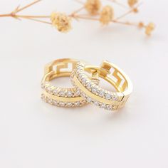 Hoop Earring 18K 14K 10K Pair Huggie Simulated Pave Diaomonds Solid Gold Latch Back Earring 18K 14K 10K  Swarovski CZ (Cubic Zirconia) * 100% 10K 14k 18K Solid Yellow Gold (Not Gold Vermail or Not Gold Plated) * Sold as Pair * Cubic Zirconia clear simulated diamonds * 0.63inch outer, 0.53inch inner diameter *     16mm outer,      13mm inner diameter * Hinge hoops click in place for a secure comfortable fit * Polished finish EU and UK taxes; *EU and UK orders over £135/€150 are subject to customs Gold Hoop Diamond Earrings With Accents, Small Hoop Yellow Gold Cubic Zirconia Earrings, Gold Small Hoop Diamond Earrings With Diamond Accents, Yellow Gold Plated Hoop Earrings With Vvs Clarity, Gold Small Hoop Diamond Earrings With Accents, Gold Small Hoop Diamond Earrings, Gold Hoop Diamond Earrings With Vvs Clarity, Gold Round Huggie Earrings With Brilliant Cut, Gold Brilliant Cut Cubic Zirconia Huggie Earrings