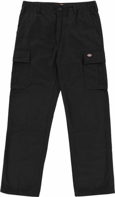 Seize the day in these timeless relaxed-fit pants. Crafted from heavy ripstop cotton these Dickies Eagle Bend Cargo Pants were built to last and are tough enough to handle anything that you throw at them. Whether you're cruising the streets, hitting the skatepark, or tackling weekend projects, they seamlessly move with you. Black Work Pants With Cargo Pockets For Outdoor Activities, Black Straight Leg Cargo Pants For Outdoor Activities, Black Work Pants With Multiple Pockets For Outdoor Activities, Black Work Pants With Side Pockets For Outdoor Activities, Black Work Pants With Pockets For Outdoor Activities, Black Straight Leg Work Pants For Outdoor Activities, Black Cargo Bottoms For Outdoor Work, Black Bottoms With Multiple Pockets For Outdoor Work, Black Work Bottoms With Multiple Pockets For Outdoor