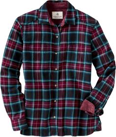 This women's Legendary Flannel Shirt has a relaxed boyfriend fit in the softest brushed flannel we could find. With the suede-like lined collar and cuffs you'll want to collect all of the colors! Womens Flannel Shirt, Flannel Women, Country Shirts, Half Zip Sweaters, Casual Tops For Women, Boyfriend Fit, Denim Shirt, Flannel Shirt, Cute Shirts