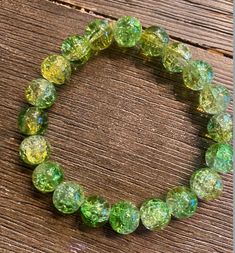 A green beaded bracelet in kids and adult size! You can buy 2 if you want! Green Beaded Bracelets, Beaded Bracelet, Favorite Jewelry, Jewelry Bracelets, Bathing Beauties, Handmade Items, Beaded Bracelets, Electronic Accessories, Purses And Bags