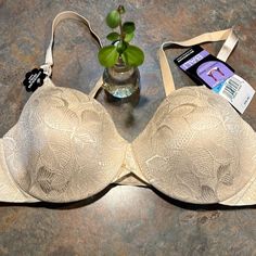 This Is A Brand New With Tags Bali Bra. It Is Size 40 C And Has Adjustable Straps Hidden Inside Our Concealing Pedals And Outside Floral Design On The Cups Tag Less Bra. No Issues. Smoke-Free Home. Bali Bra, U Design, Bali Bras, Cream Color, Women's Intimates, Bali, Adjustable Straps, Floral Design, Brand New